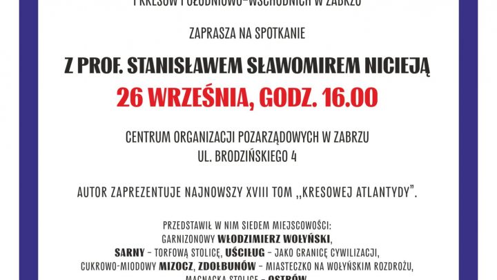 Spotkanie z prof. Stanisławem Sławomirem Nicieją