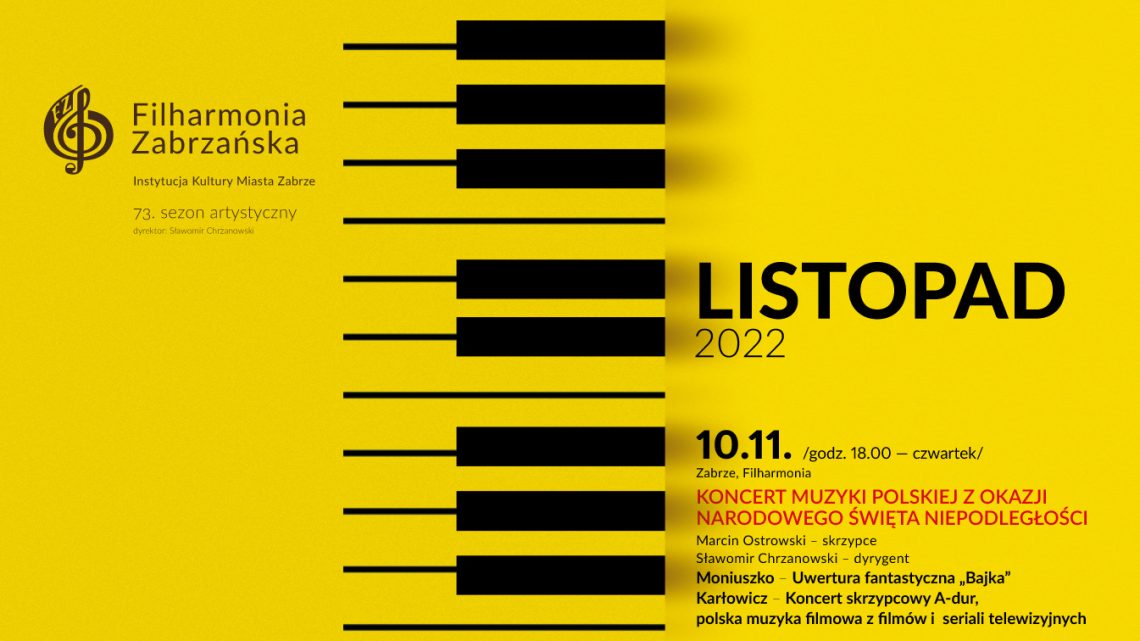 Koncertowy listopad w Filharmonii Zabrzańskiej