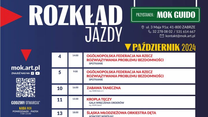 Październikowy rozkład jazdy w MOK