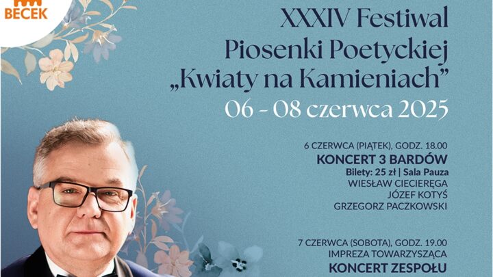 XXXIV Festiwal Piosenki Poetyckiej „Kwiaty na Kamieniach”